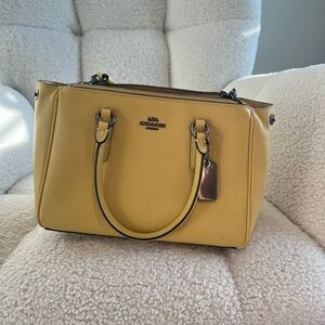 Yellow coach purse
